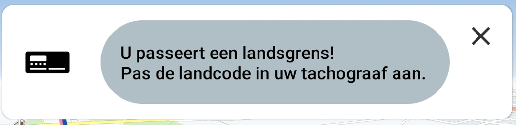 Landcode melding Landcode-melding